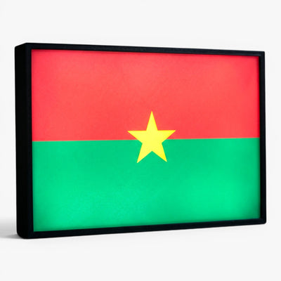 Burkina Faso Flagge Lampe