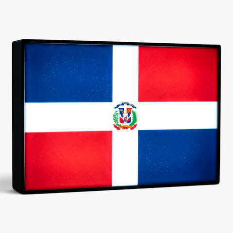 Dominikanische Republik Flagge Lampe