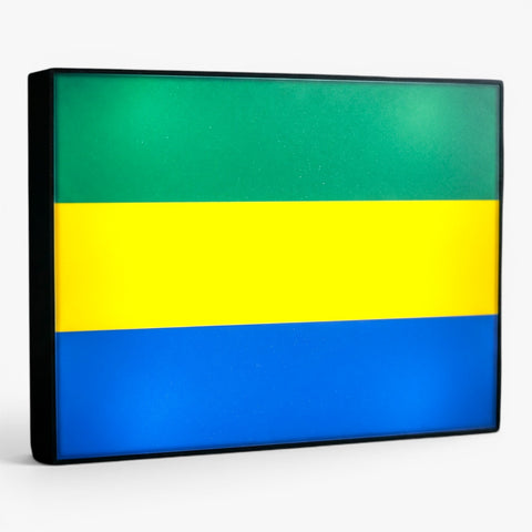 Gabun Flagge Lampe