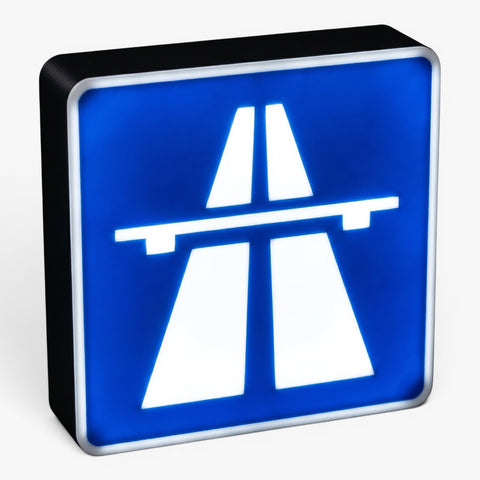 Autobahn Verkehrsschild Lampe