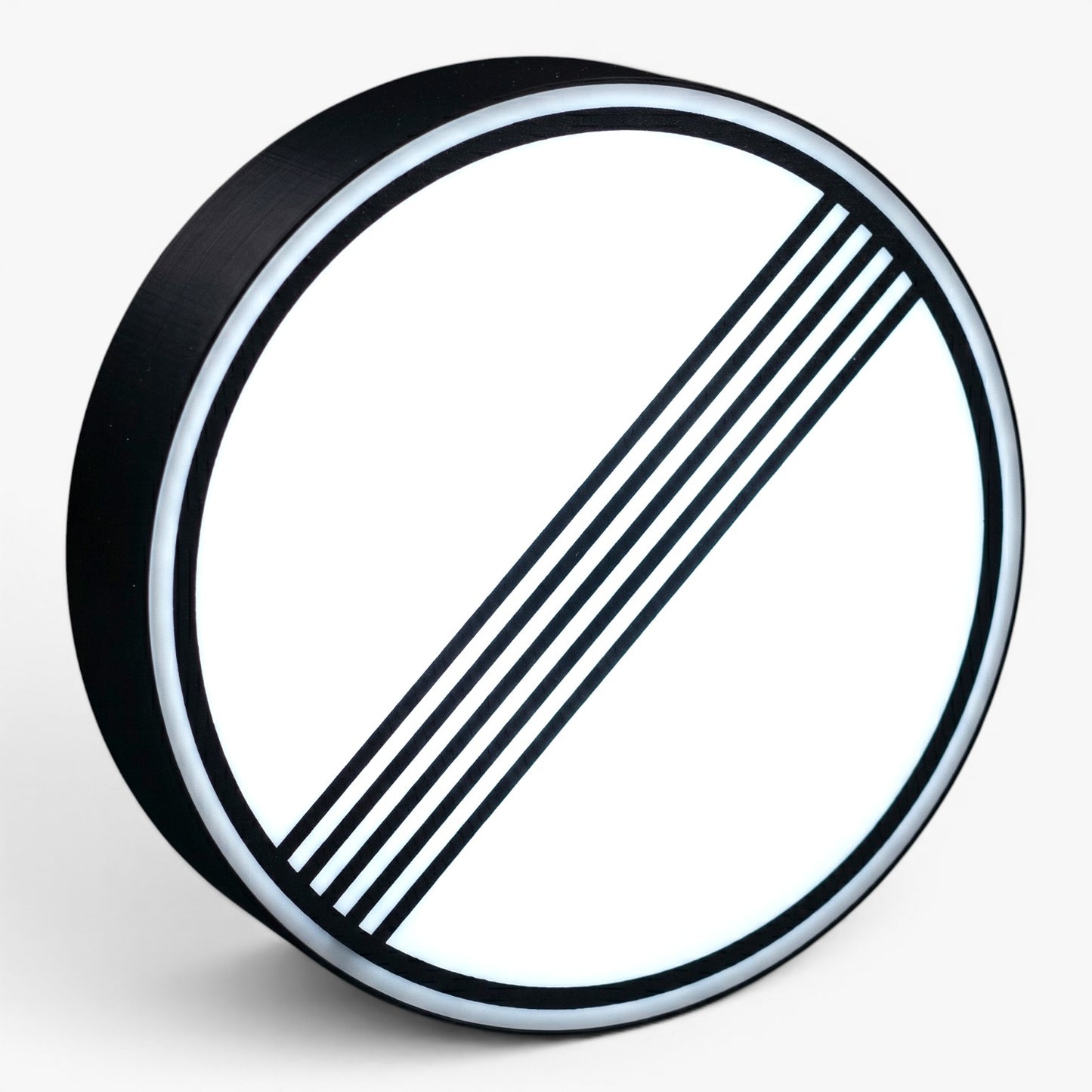 Unbegrenzt Geschwindigkeitsbegrenzung Verkehrsschild Lampe