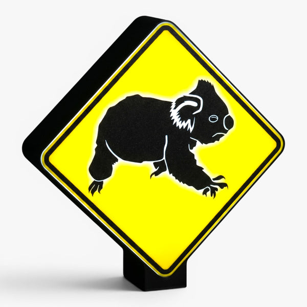 Koalas Crossing Australian Road Sign Lampe