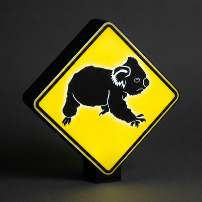 Koalas Crossing Australian Road Sign Lampe