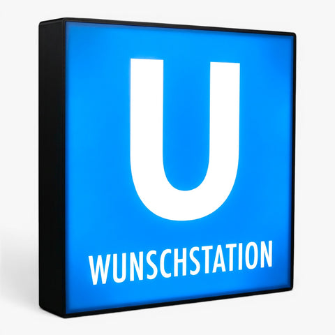 Personalisierbare U-Bahn Station Lampe