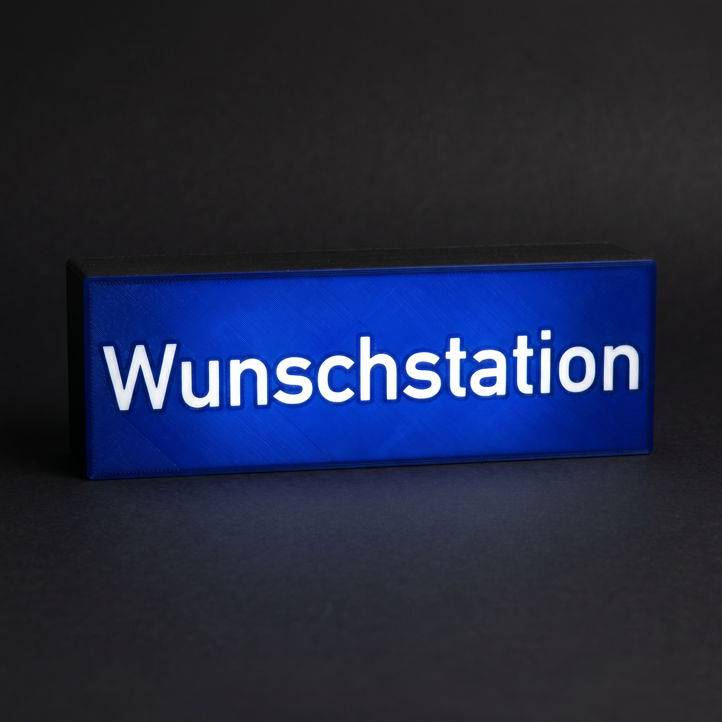 Personalisierbares Bahnhofsschild Lampe