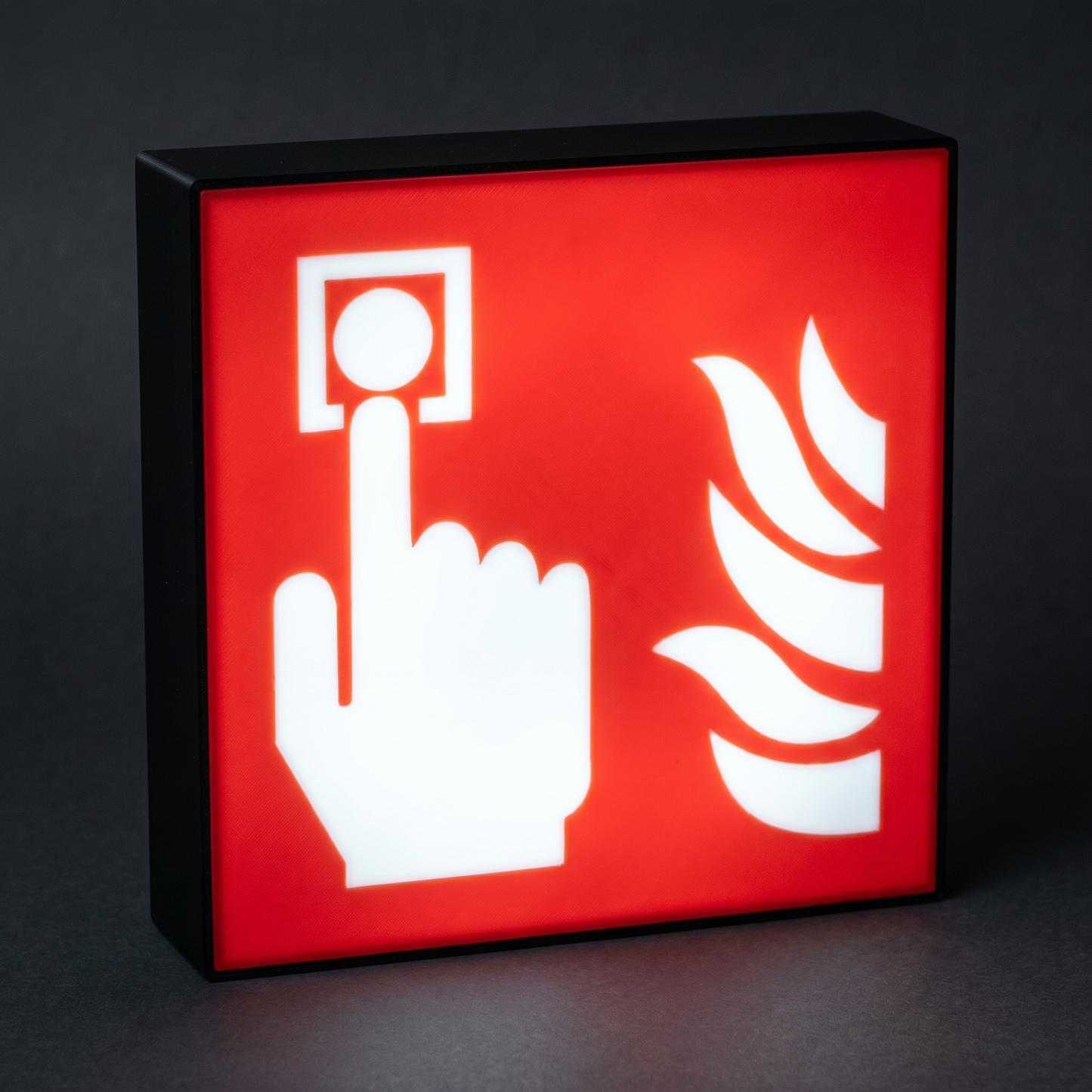 Brandmelder Brandschutzzeichen ASR-Zeichen Lampe