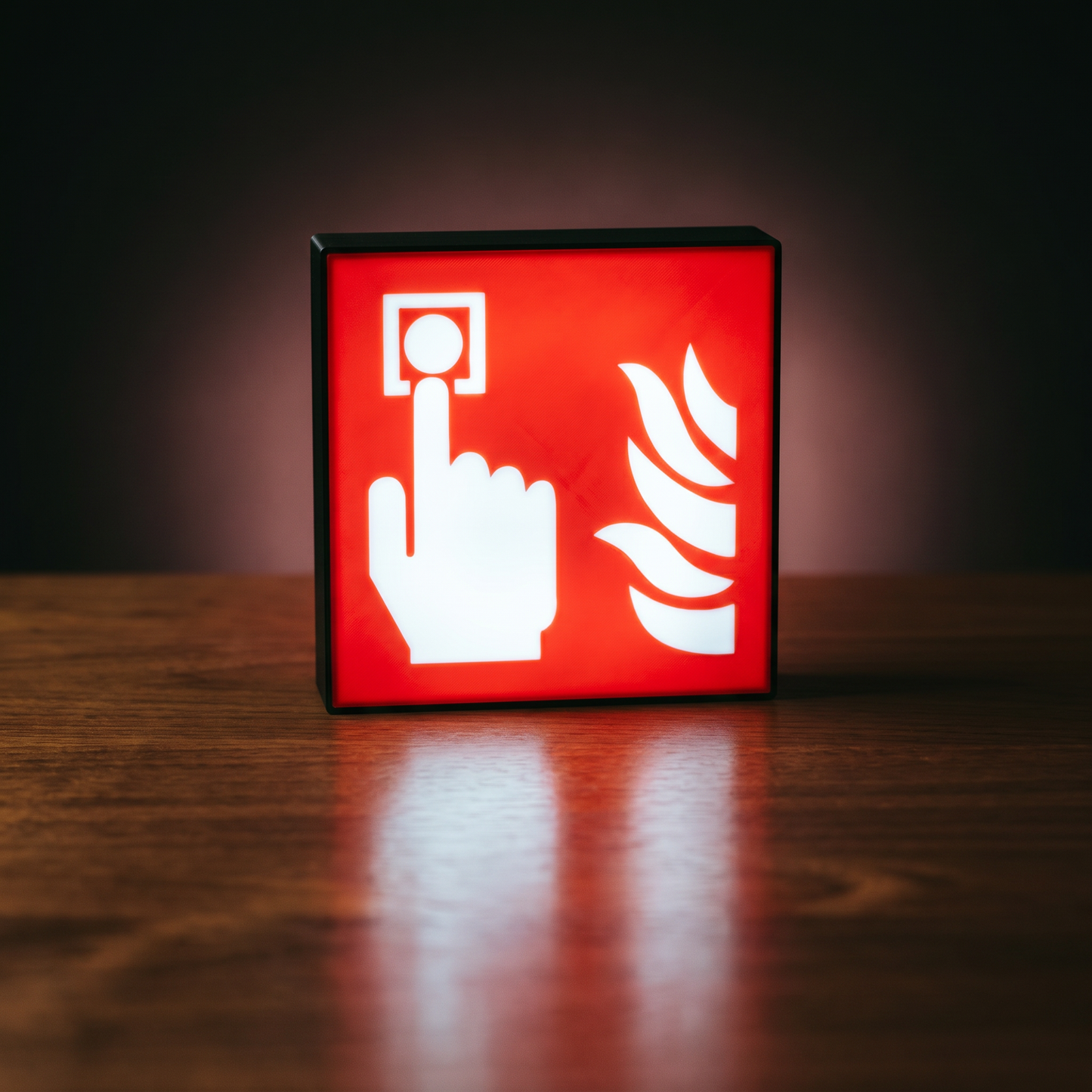Brandmelder Brandschutzzeichen ASR-Zeichen Lampe