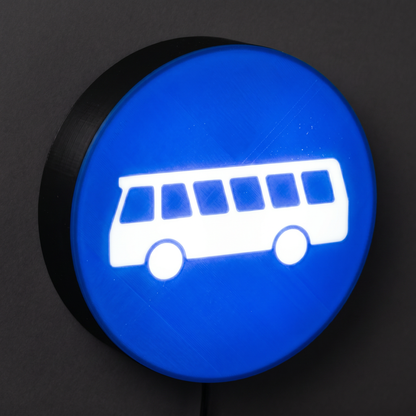 Bussonderfahrstreifen Verkehrsschild Lampe