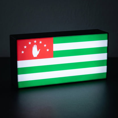 Abchasien Flagge Lampe leuchtend
