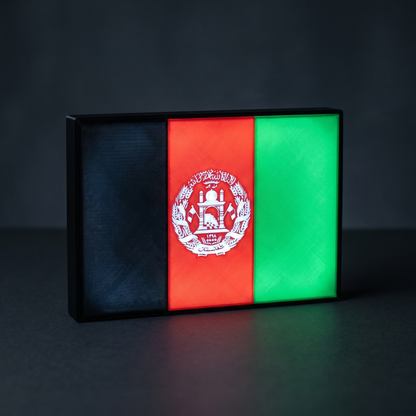 Afghanistan Flagge Lampe leuchtend