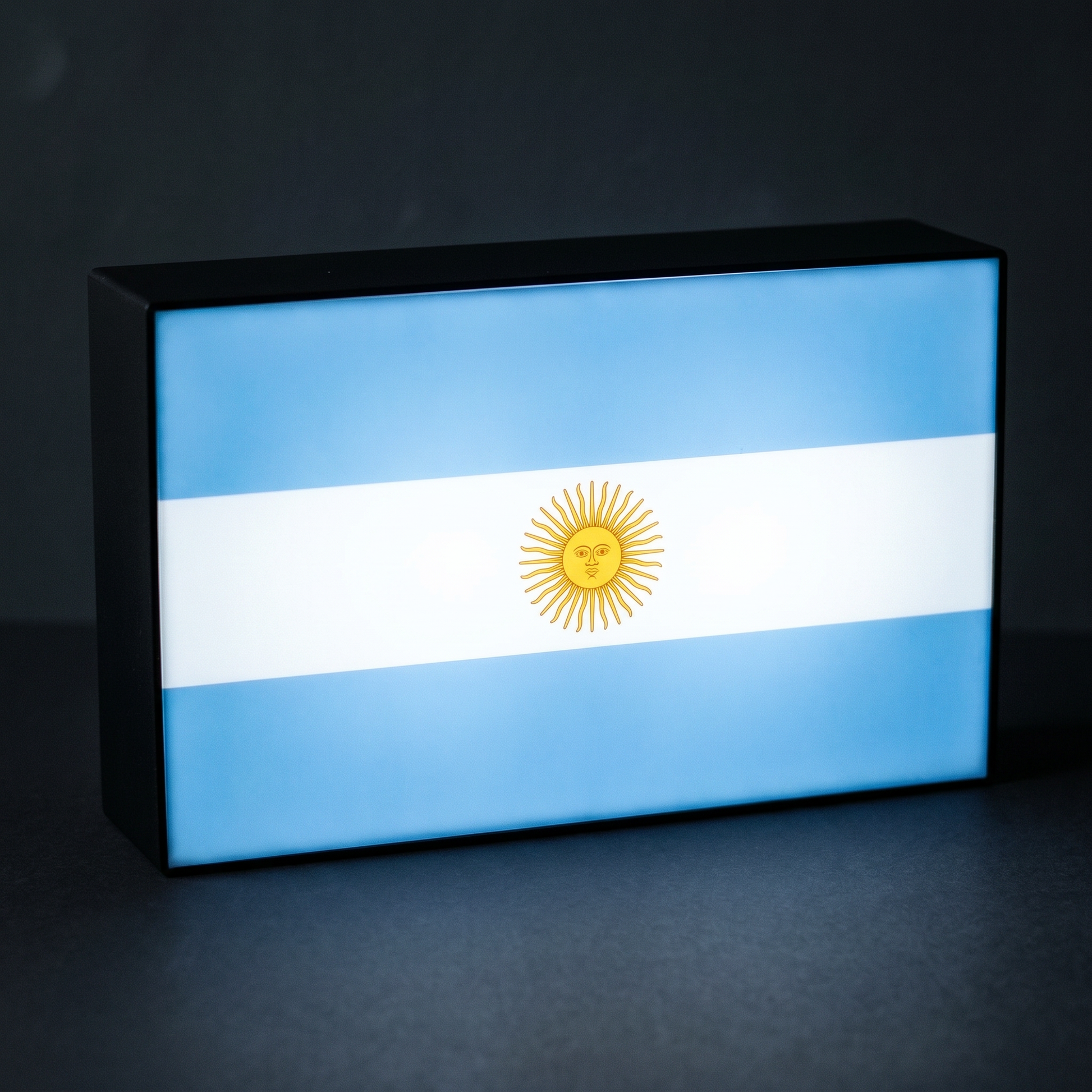 Argentinien Flagge Lampe leuchtend