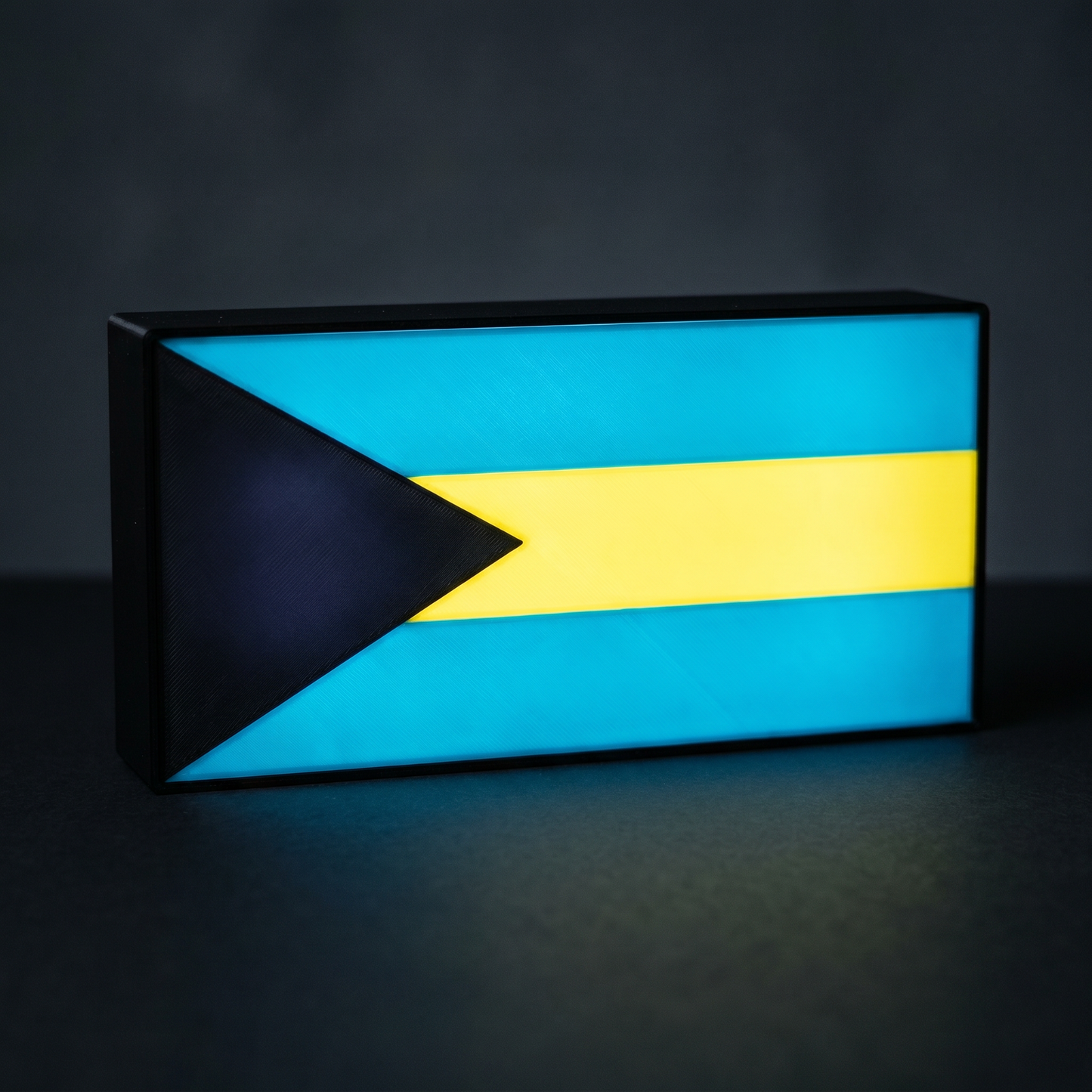 Bahamas Flagge Lampe leuchtend