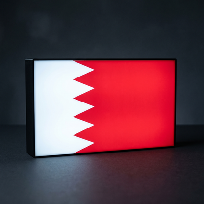 Bahrain Flagge Lampe leuchtend