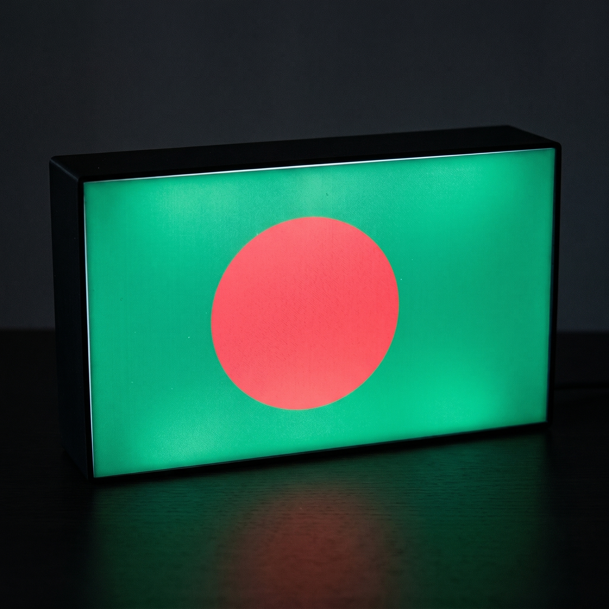Bangladesch Flagge Lampe leuchtend