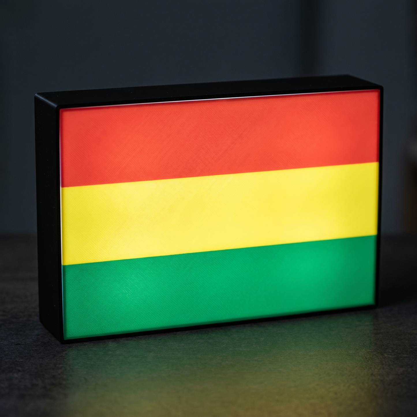 Bolivien Flagge Lampe leuchtend