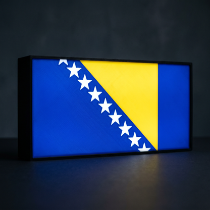 Bosnien und Herzegowina Flagge Lampe leuchtend