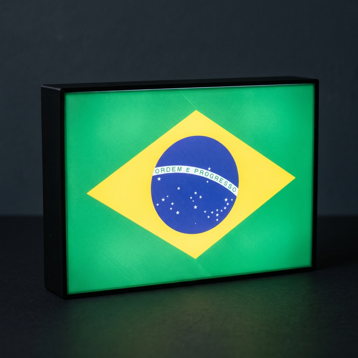 Brasilien Flagge Lampe leuchtend