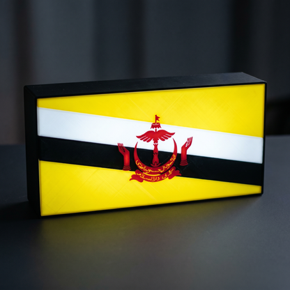Brunei Flagge Lampe leuchtend