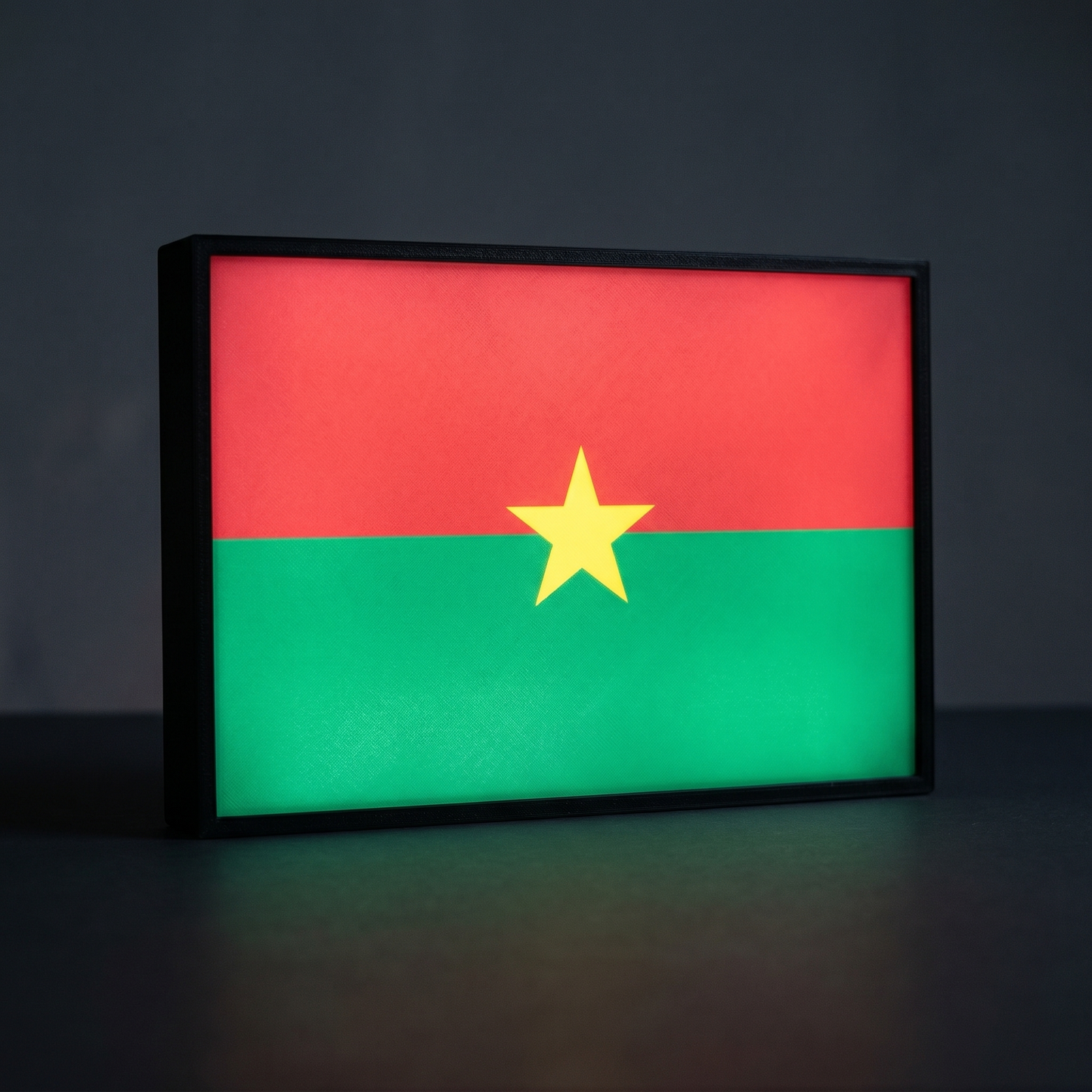 Burkina Faso Flagge Lampe leuchtend