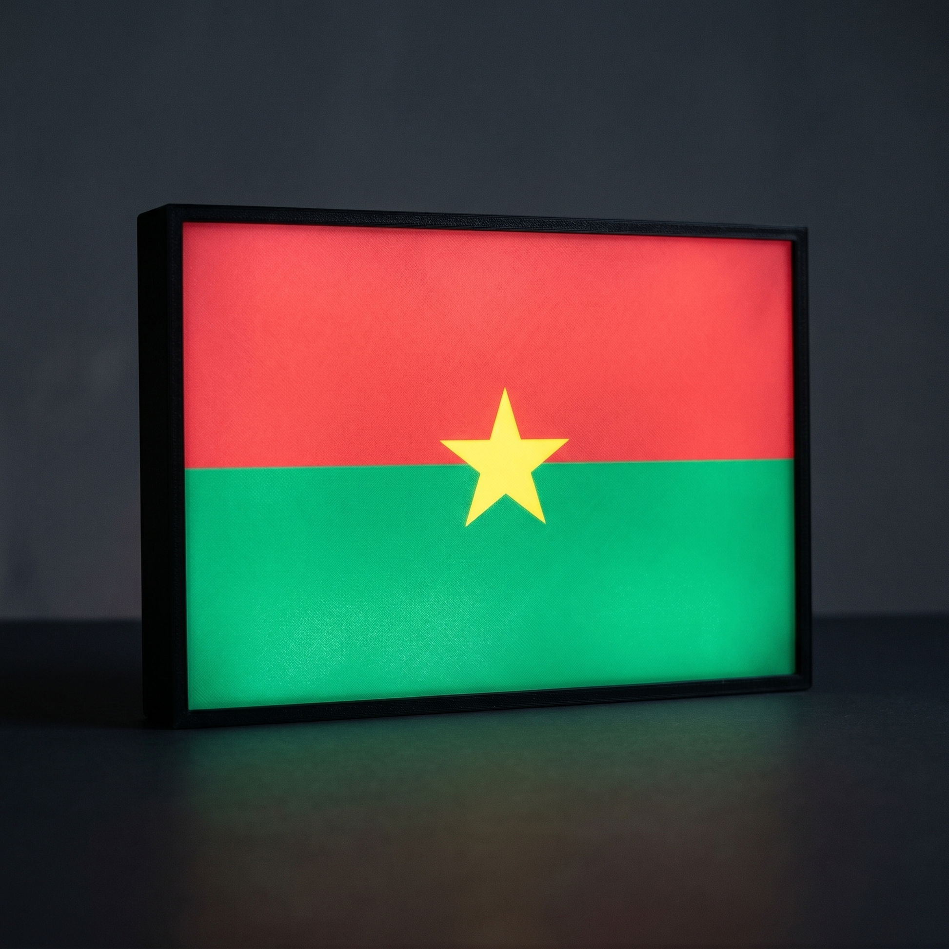 Burkina Faso Flagge Lampe leuchtend