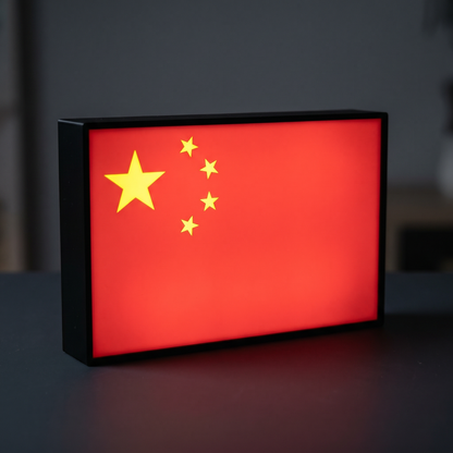 China Flagge Lampe leuchtend