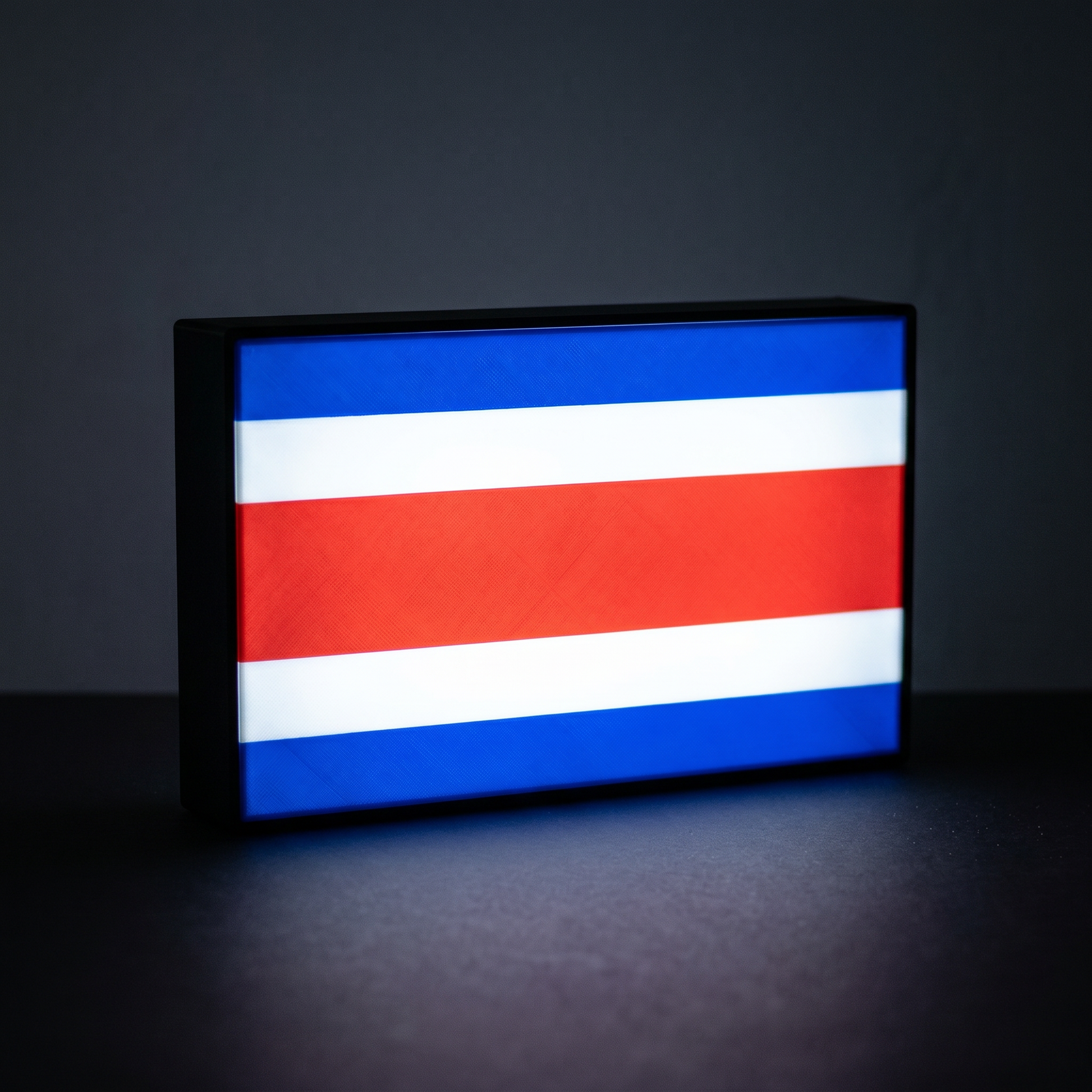 Costa Rica Flagge Lampe leuchtend