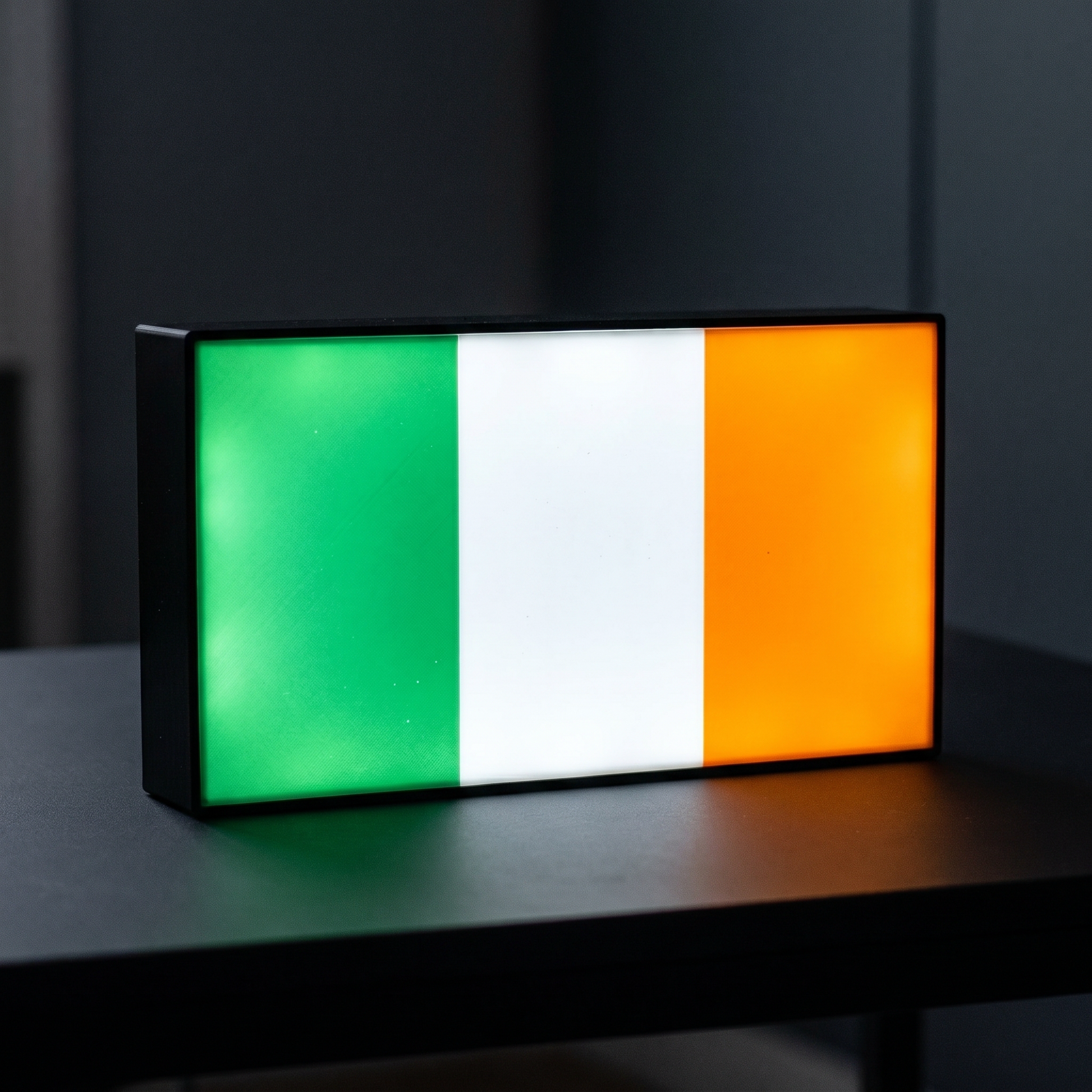 Irland Flagge Lampe leuchtend