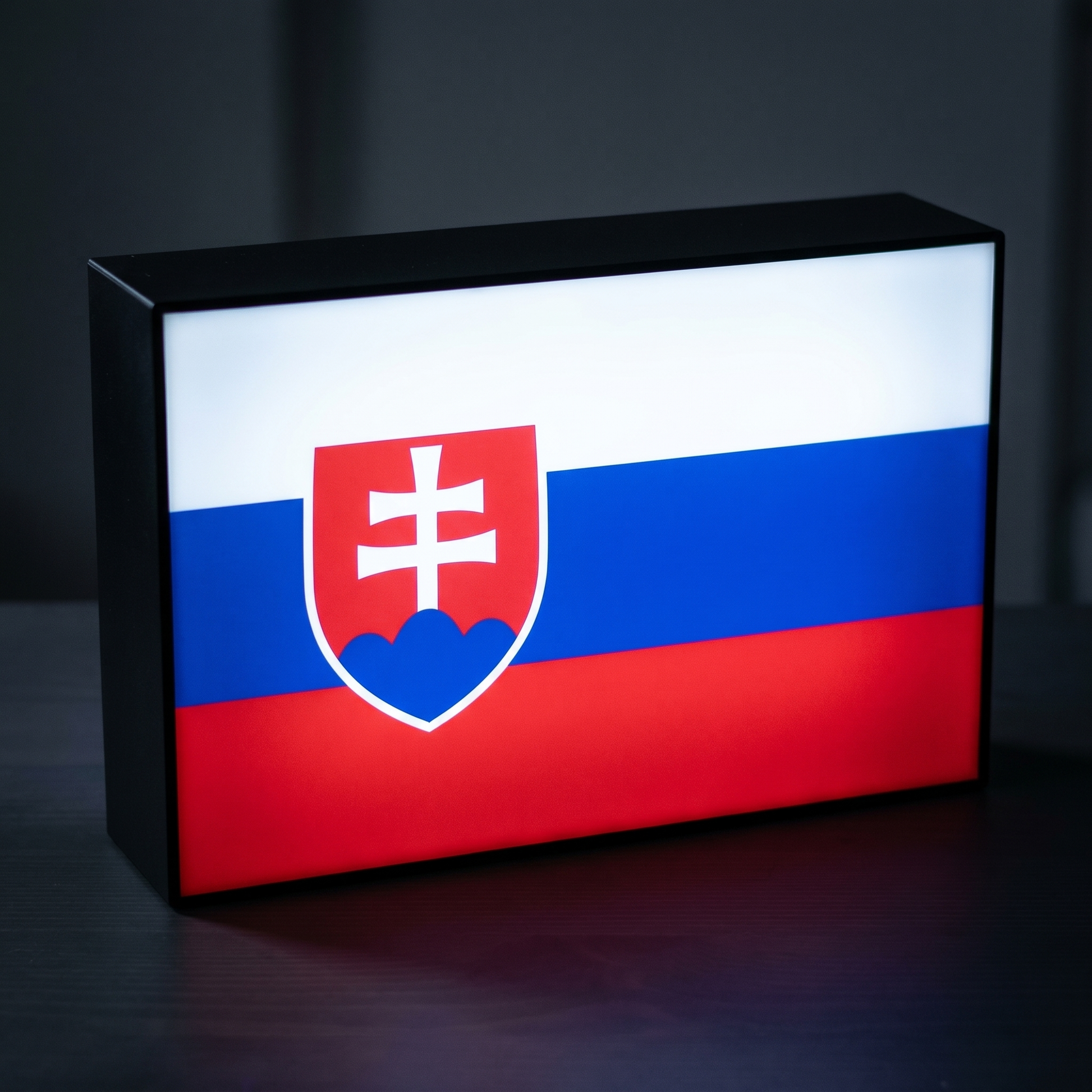 Slowakei Flagge Lampe leuchtend