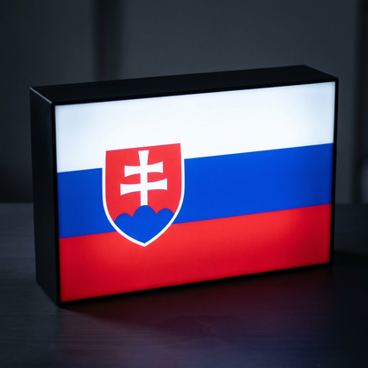Slowakei Flagge Lampe leuchtend