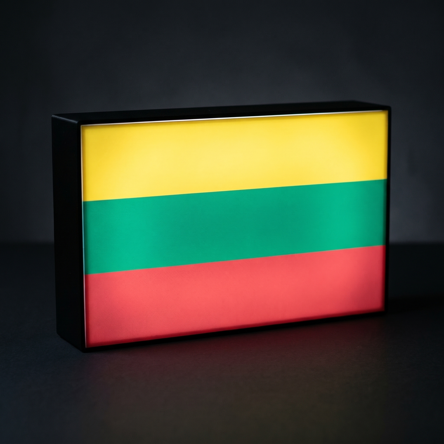 Litauen Flagge Lampe leuchtend