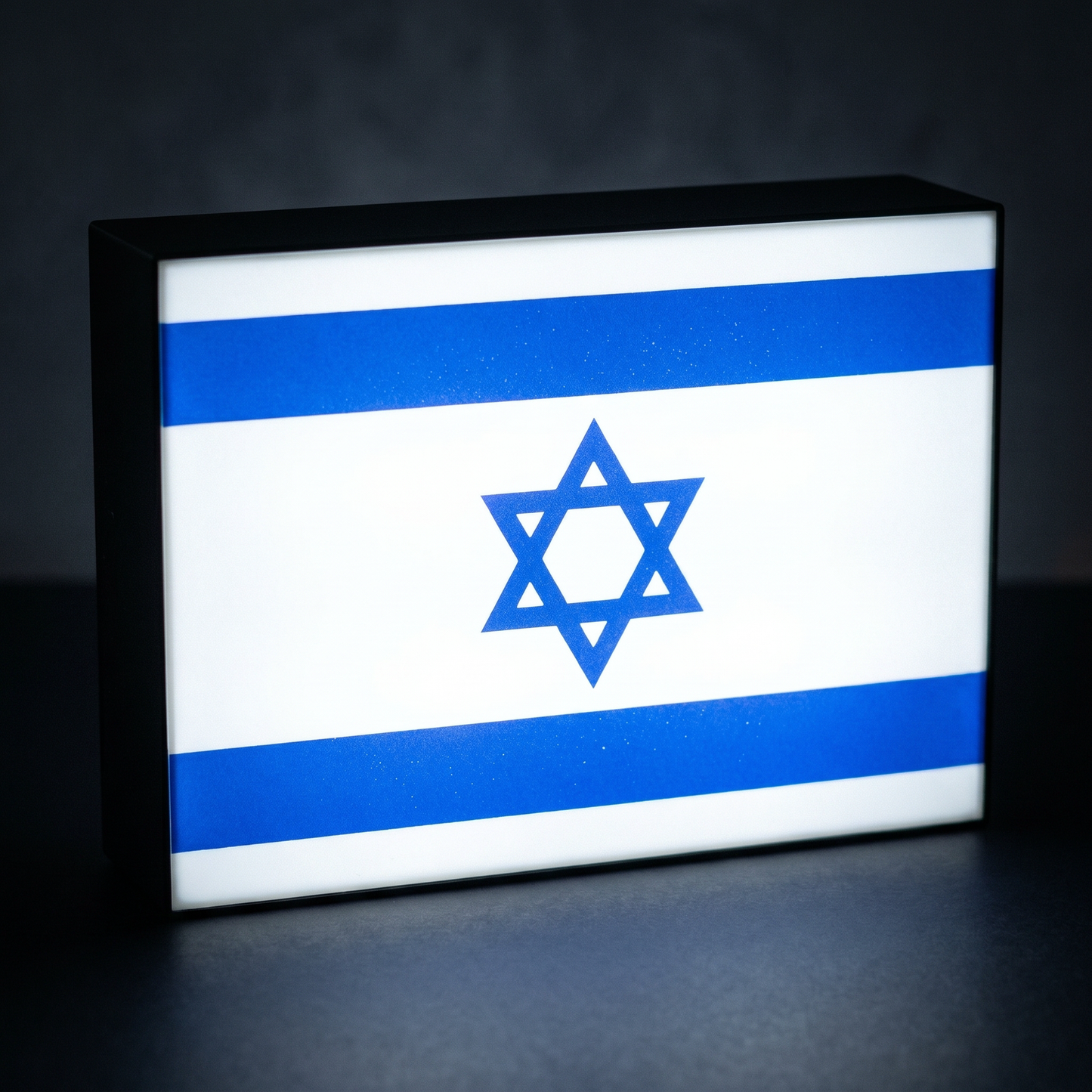 Israel Flagge Lampe leuchtend
