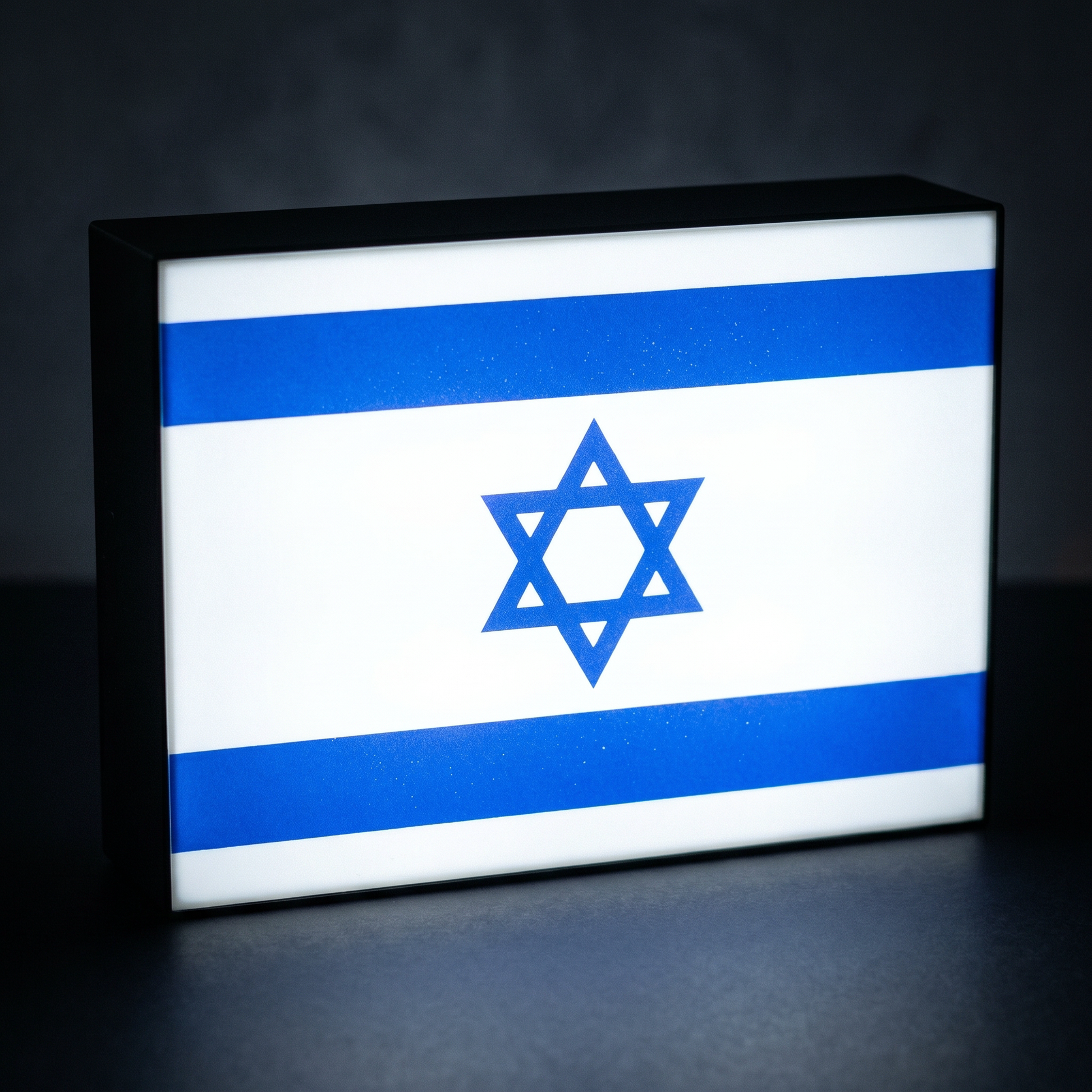 Israel Flagge Lampe leuchtend