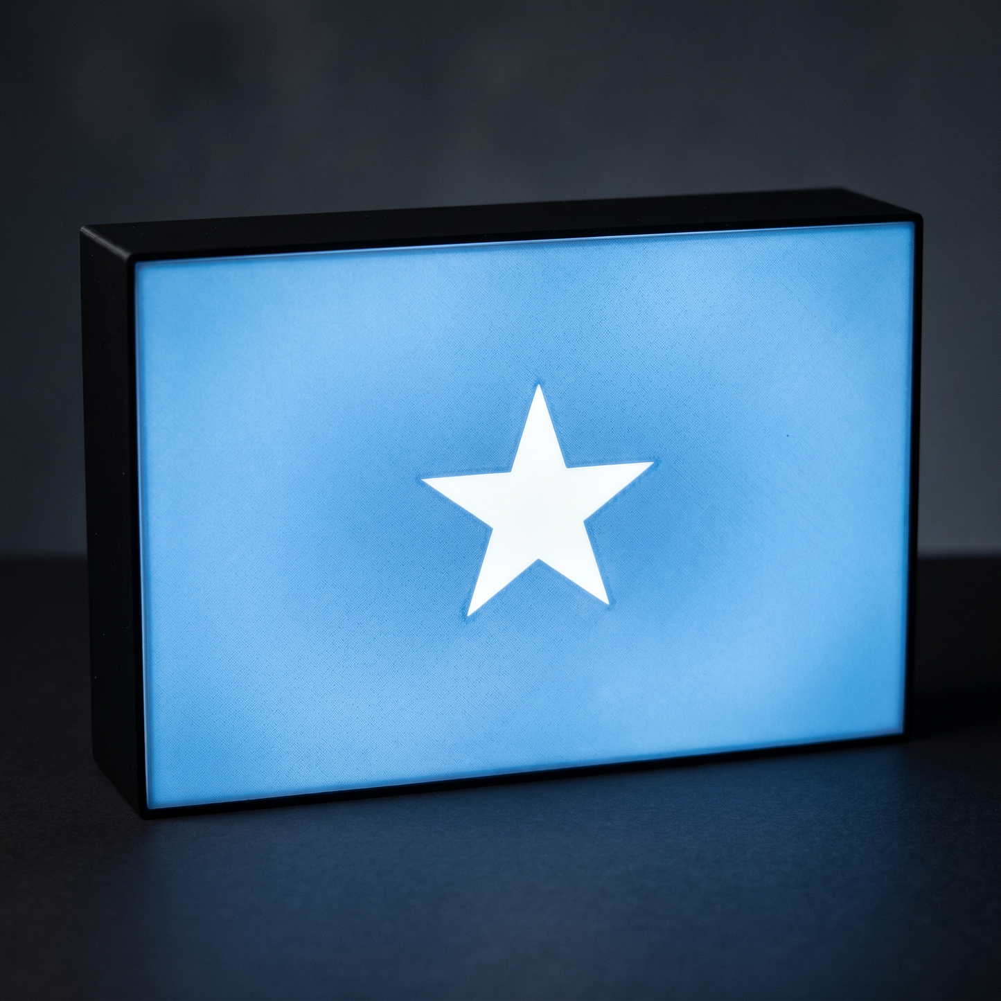 Somalia Flagge Lampe leuchtend