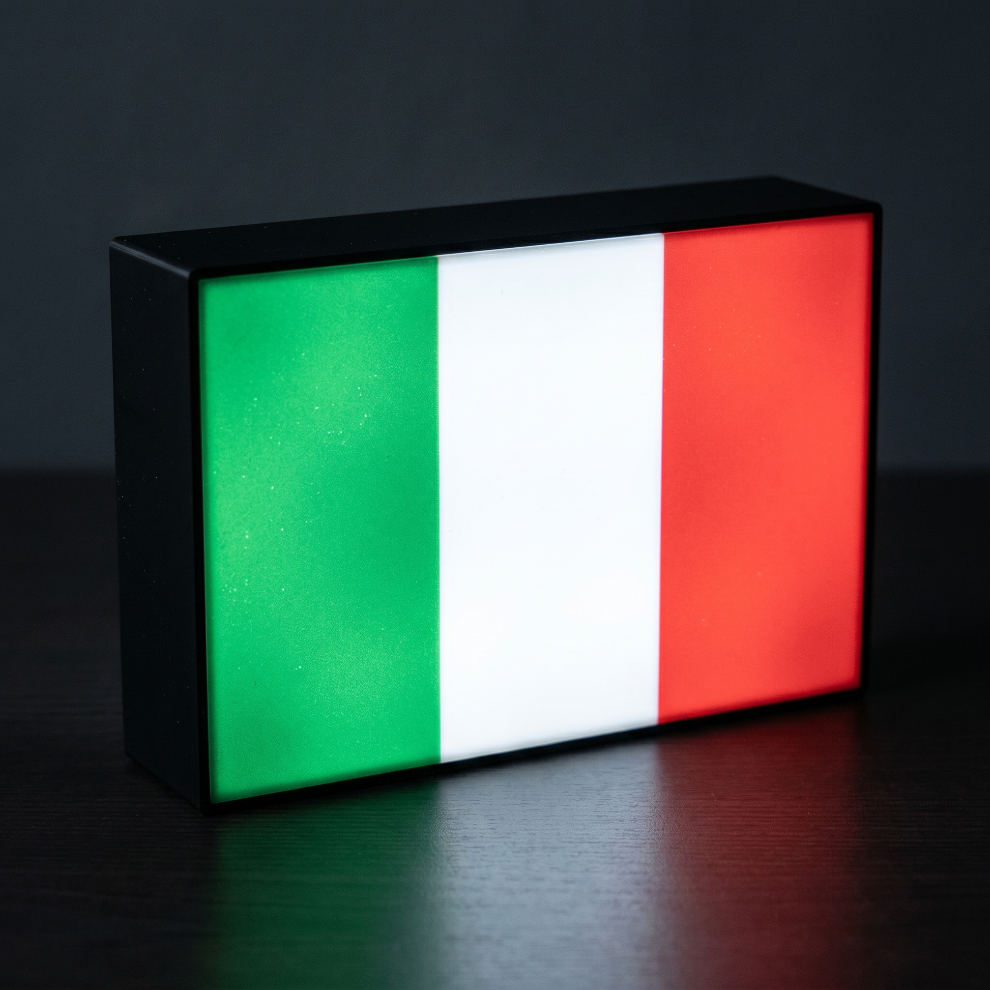 Italien Flagge Lampe leuchtend