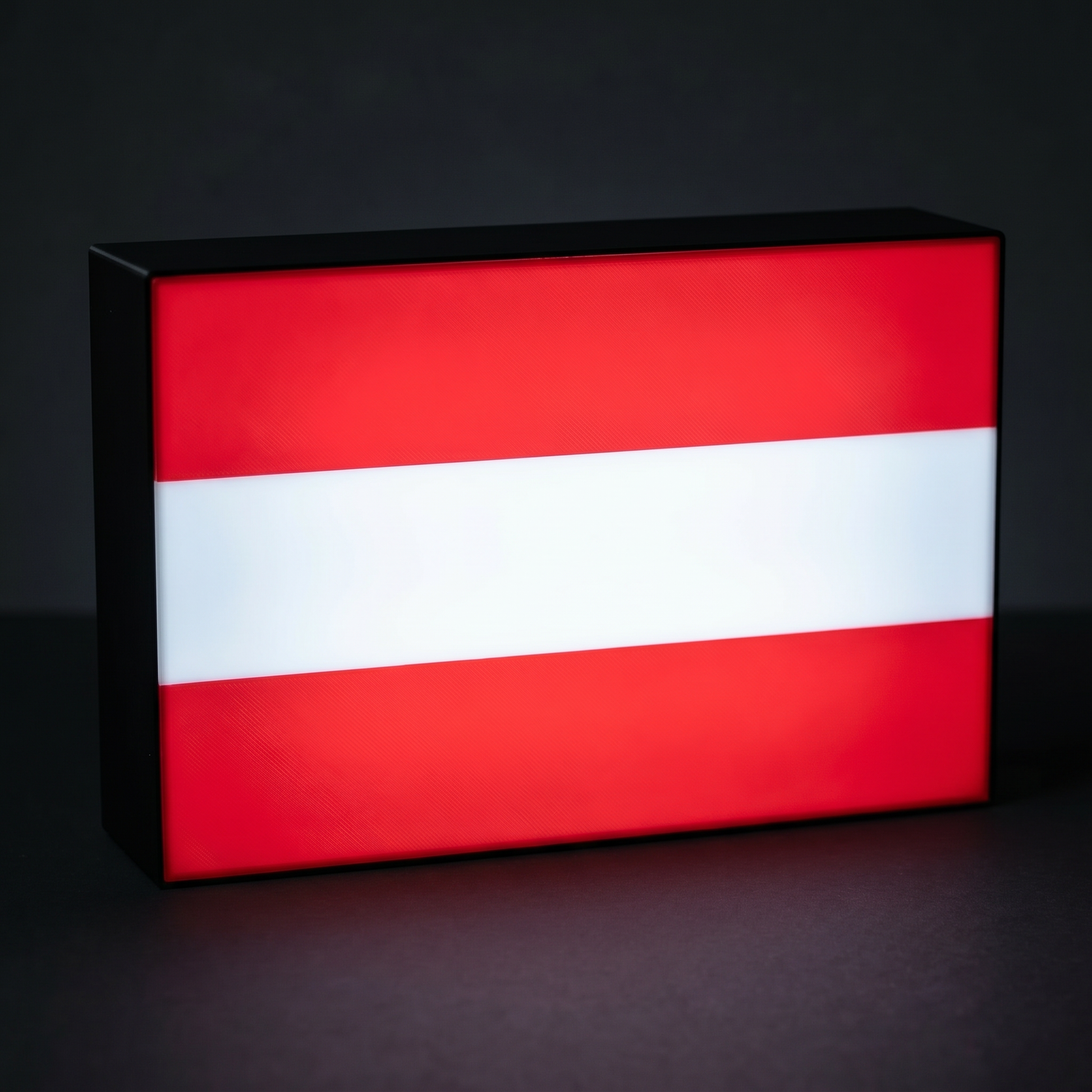 Österreich Flagge Europa Lampe leuchtend