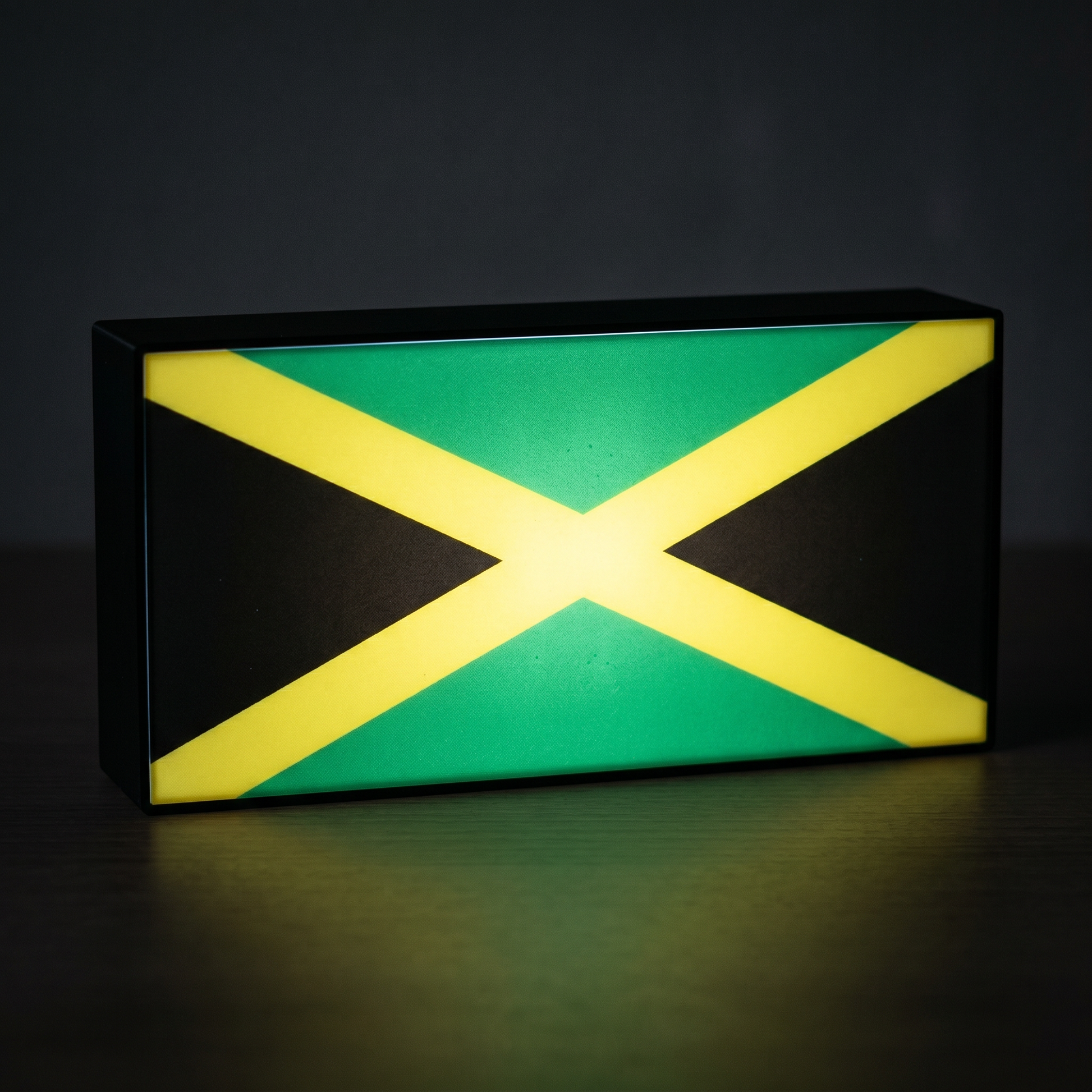 Jamaika Flagge Lampe leuchtend