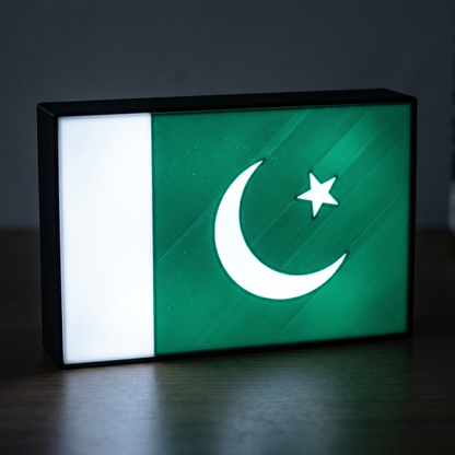 Pakistan Flagge Lampe leuchtend