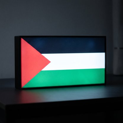 Palästina Flagge Lampe leuchtend