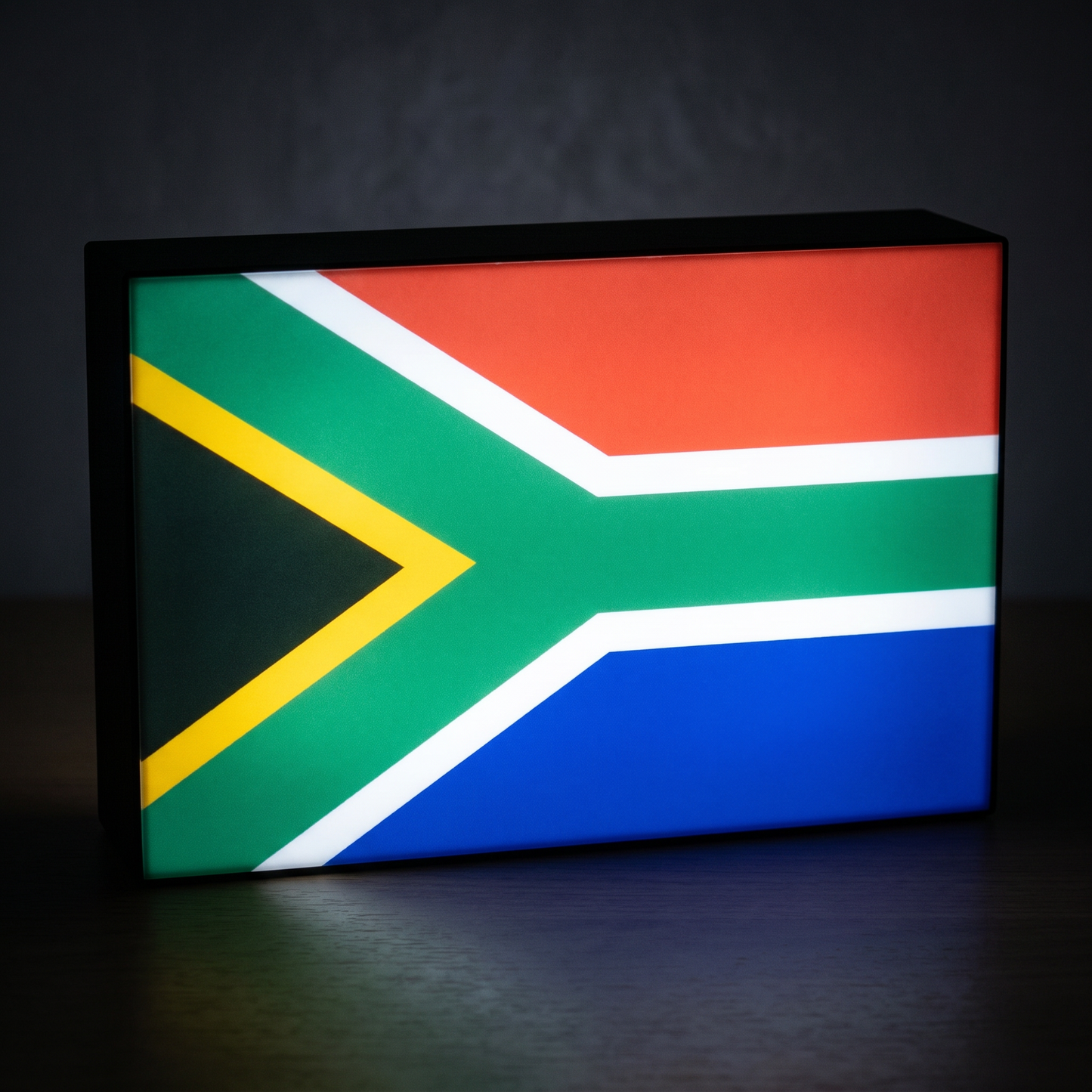 Süd Afrika Flagge Lampe leuchtend