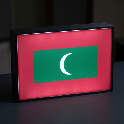 Malediven Flagge Lampe leuchtend