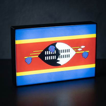 Eswatini Flagge Lampe leuchtend