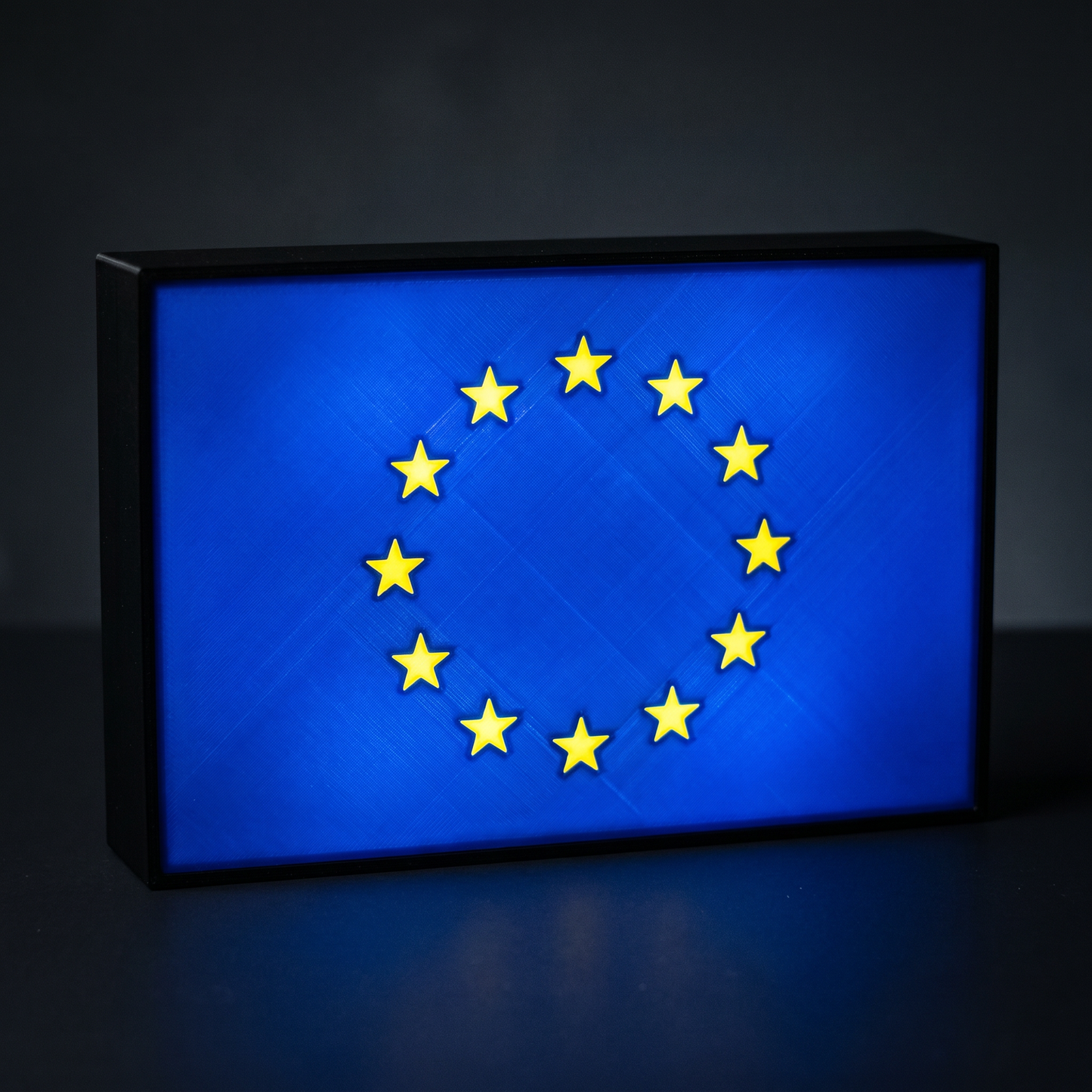 Europa Flagge Lampe leuchtend