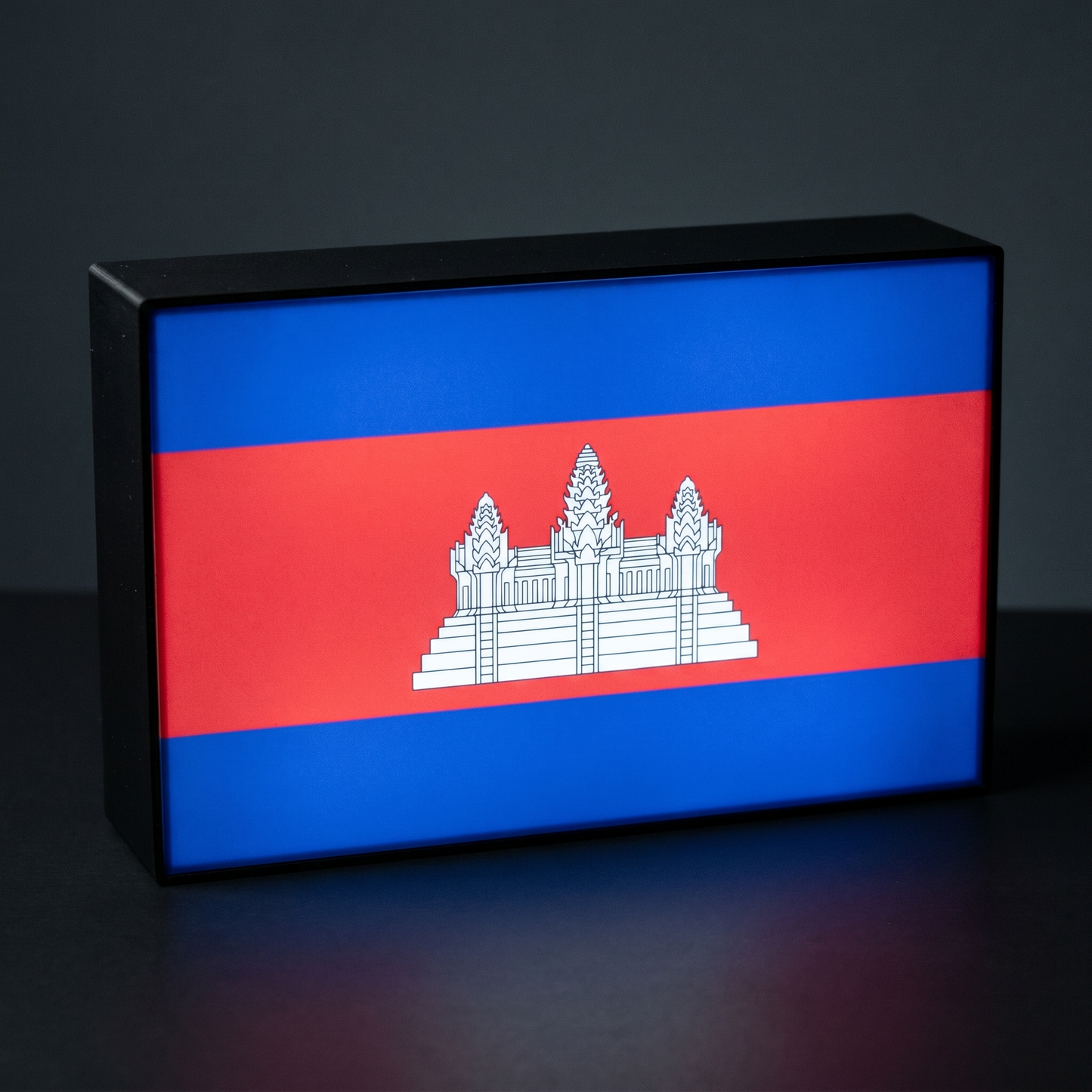 Kambodscha Flagge Lampe leuchtend