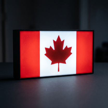 Kanada Flagge Lampe leuchtend