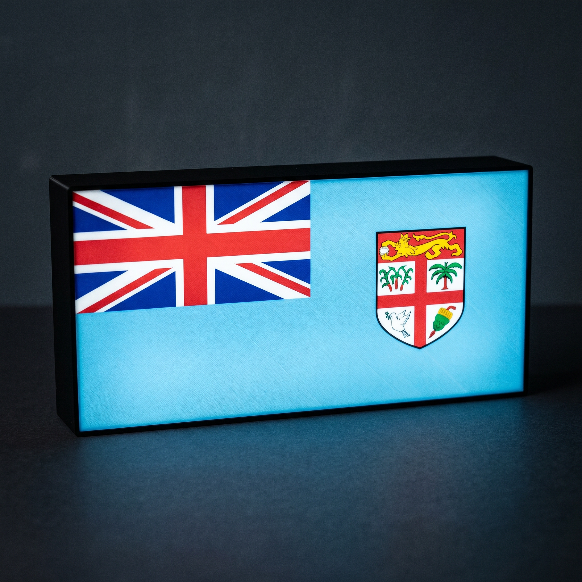Fidschi Flagge Lampe leuchtend