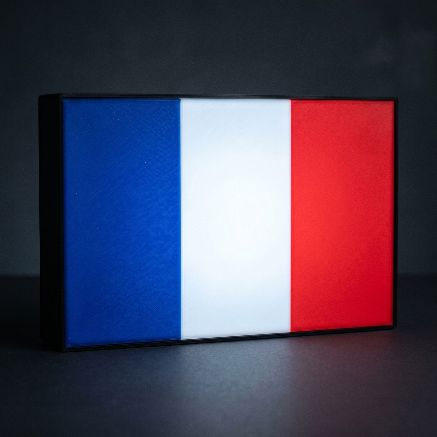 Frankreich Flagge Lampe leuchtend