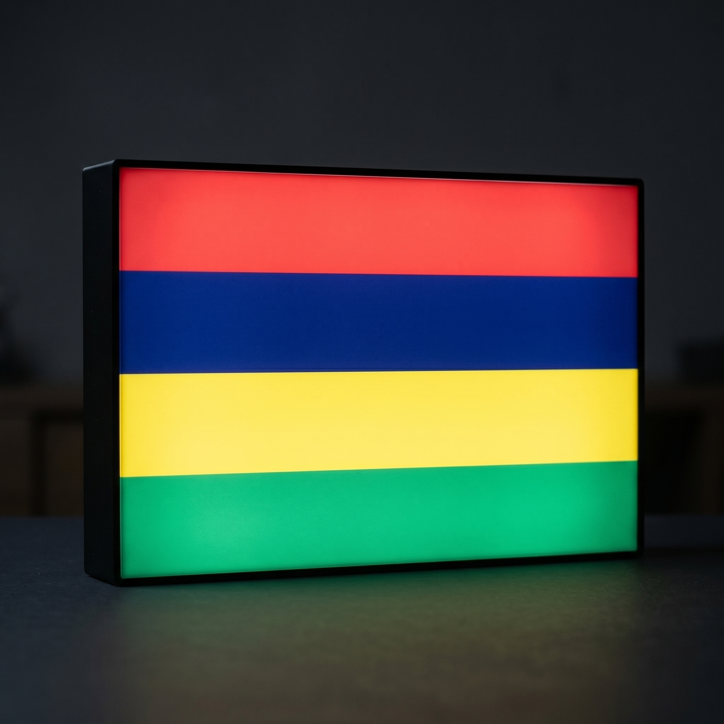 Mauritius Flagge Lampe leuchtend