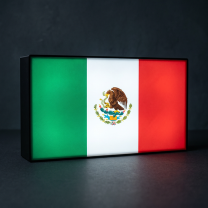 Mexiko Flagge Lampe leuchtend