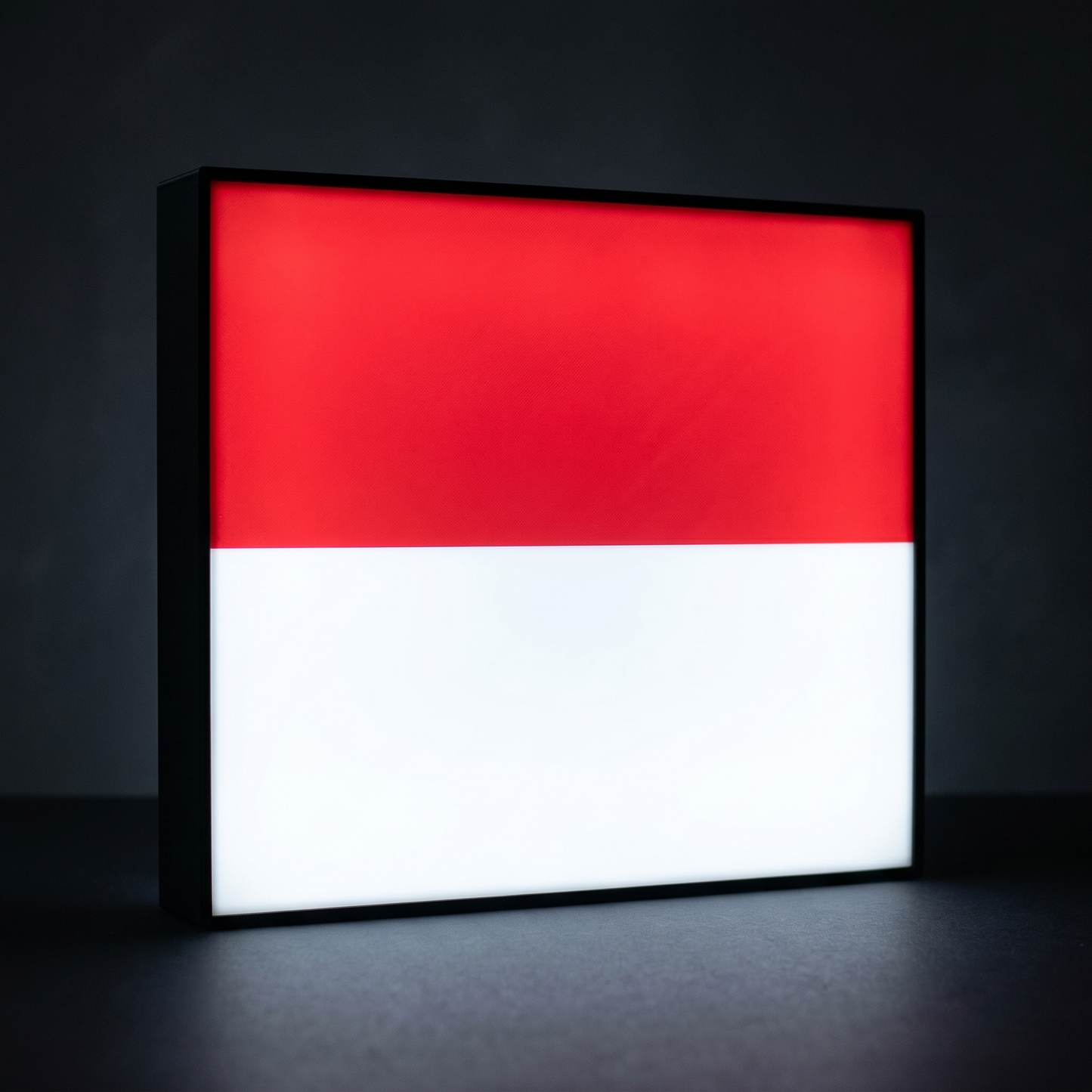 Monaco Flagge Lampe leuchtend
