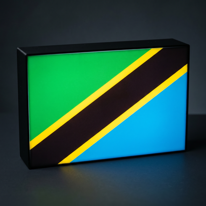 Tansania Flagge Lampe leuchtend